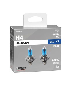 Kit lampadine blu xenon 20 H4 12V 60 55W P43t 4500K