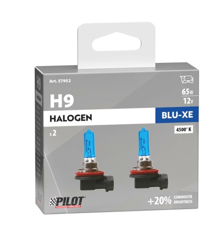 Kit lampadine blu xenon 20 H9 12V 65W PGJ19 5 4500K