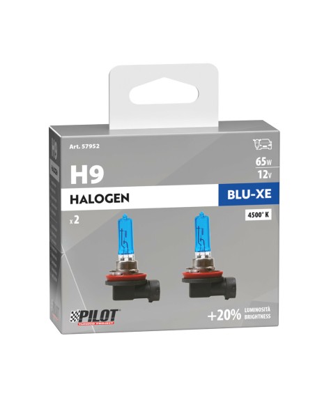 Kit lampadine blu xenon 20 H9 12V 65W PGJ19 5 4500K