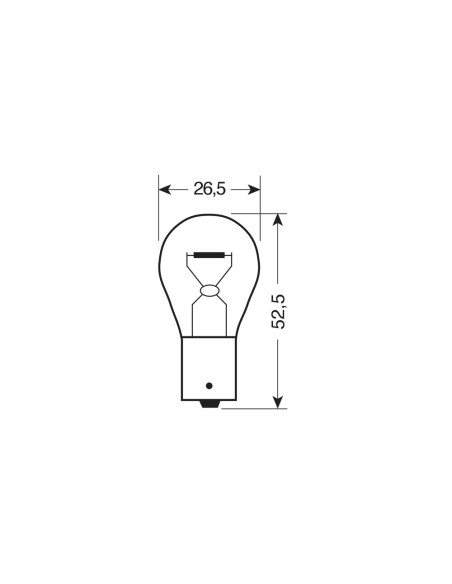 Coppia lampadine alogene Blu Xe 1 filamento 12V BA15s P21W
