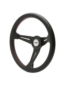 Volante sportivo a calice vera pelle nera 350mm Simoni Racing Class