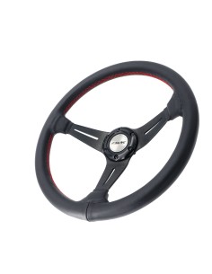 Volante sportivo a calice vera pelle nera 350mm Simoni Racing Class 2