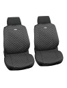 Coppia coprisedili fodere auto anteriori Ziga in cotone trapuntato antracit