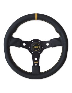 Volante universale Luisi Racing Corsa 350mm in pelle nera