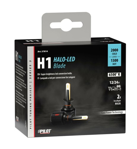Kit di conversione a LED Halo Led Blade 2pz lampada H1 9 32V 16W 6500K