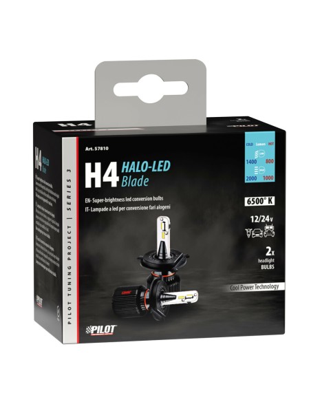 Kit di conversione a LED Halo Led Blade 2pz lampada H4 9 32V 20W 6500K