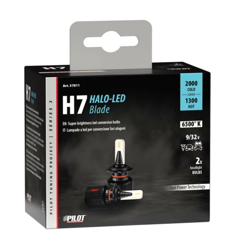 Kit di conversione a LED Halo Led Blade 2pz lampada H7 9 32V 20W 6500K