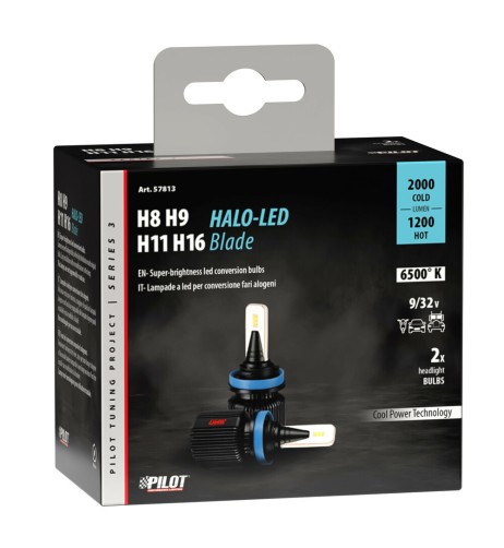 Kit di conversione a LED Halo Led Blade 2pz lampada H8 H11 H16 9 32V 20W 