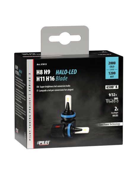 Kit di conversione a LED Halo Led Blade 2pz lampada H8 H11 H16 9 32V 20W 