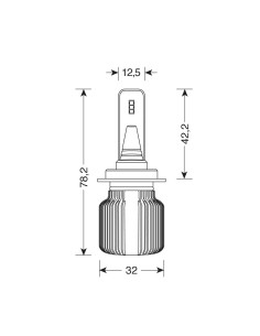 Kit di conversione a LED Halo Led Blade 2pz lampada HIR2 9012 9 32V 20W 6 2