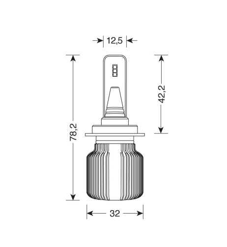 Kit di conversione a LED Halo Led Blade 2pz lampada HIR2 9012 9 32V 20W 6