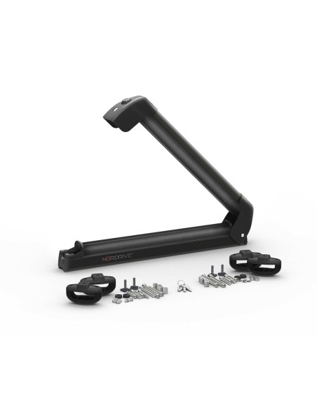 Portasci e Snowboard NK 40 in alluminio nero per barre 4 sci o 2 snow