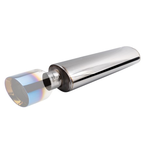 Silenziatore universale inox grezzo uscita rotonda ESR6