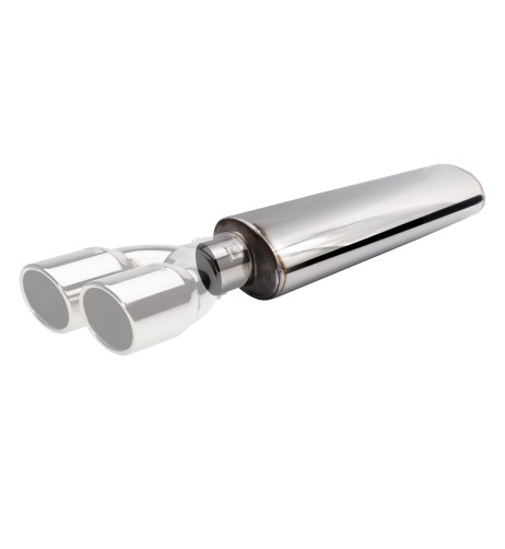 Silenziatore universale inox grezzo uscita rotonda ESR6