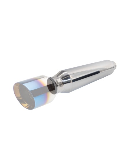 Silenziatore universale inox lucido uscita rotonda ESR7 425mm
