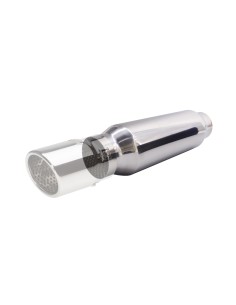 Silenziatore universale inox lucido uscita rotonda ESR8 305mm 2