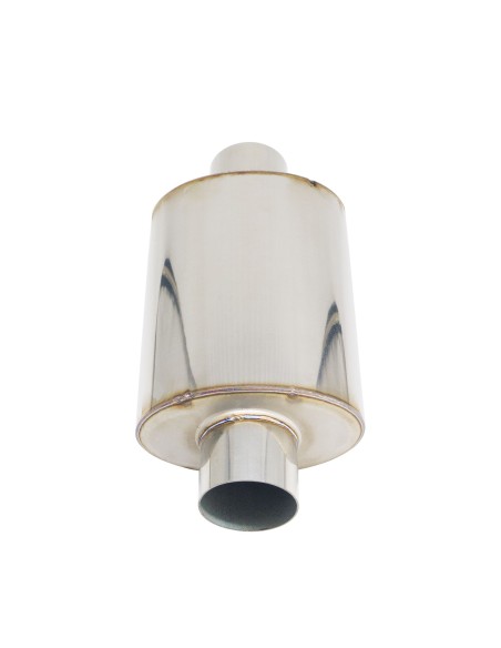 Silenziatore universale inox grezzo uscita rotonda dritta ESR9 300mm