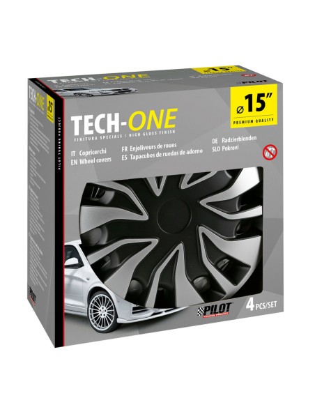 Set 4 copricerchi universali Gyro Van per furgoni e camper in ABS 15