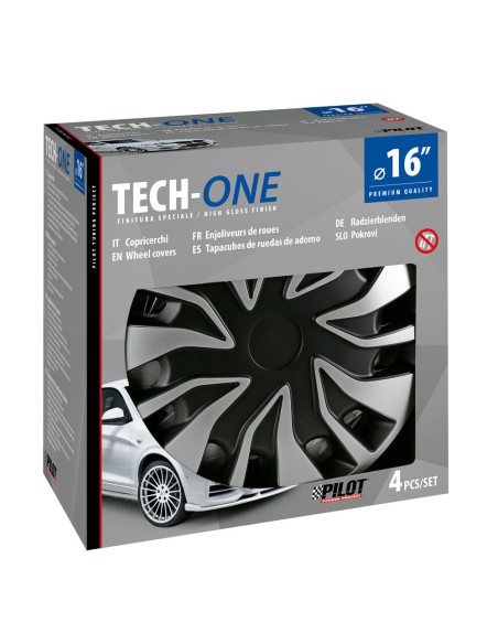 Set 4 copricerchi universali Gyro Van per furgoni e camper in ABS 16