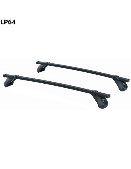 Kit barre portatutto LP64 per Fiat Qubo 2008 2020 con modanatura
