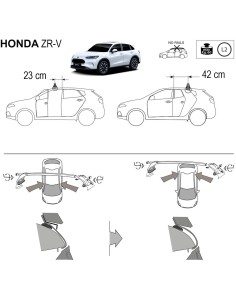 Kit barre portatutto LP47 per Honda ZR V dal 2023 2