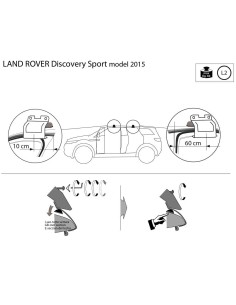 Kit barre portatutto LP47 per Land Rover Discovery Sport dal 2014 2