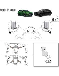 Kit barre portatutto LP47 per Peugeot 308 III dal 2021 2