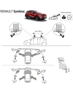 Kit barre portatutto LP47 per Renault Symbioz dal 2024 2