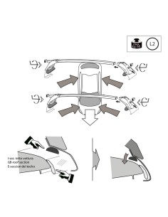 Kit barre portatutto LP47 per Tesla Model 3 dal 2019 2