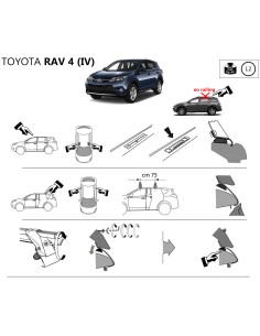 Kit barre portatutto LP47 per Toyota Rav4 5p 2013 2018 2