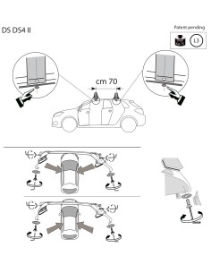 Kit barre portatutto LP47 per DS 4 dal 2021 2