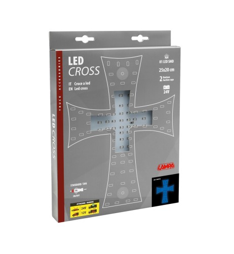 Croce a Led 24V per Camion Blu