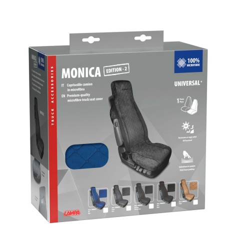 Coprisedile universale camion in microfibra Monica blu