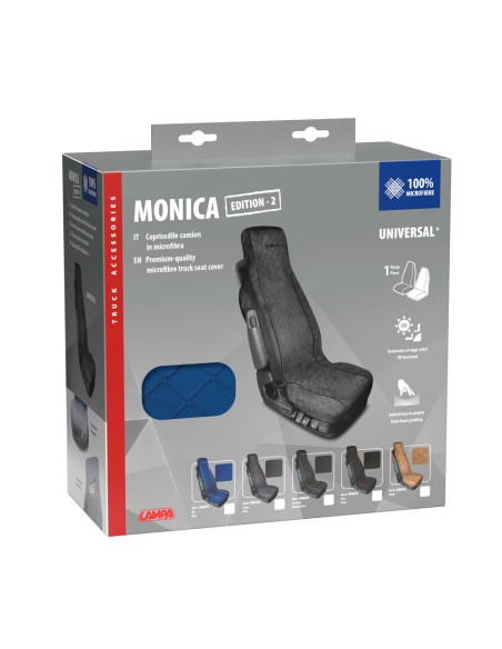 Coprisedile universale camion in microfibra Monica blu
