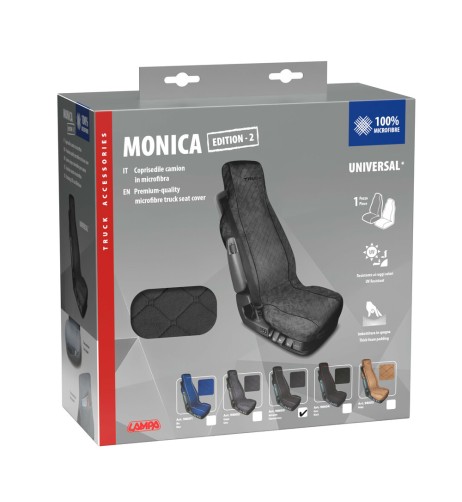 Coprisedile universale camion in microfibra Monica Antracite