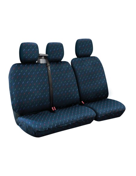 Set fodere coprisedili universali per furgone Dido 2 blu