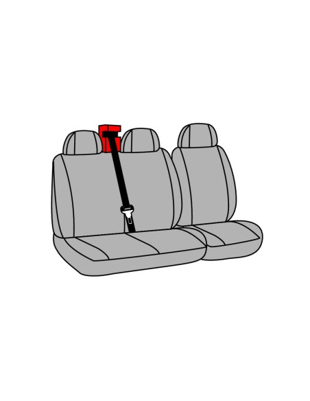 Set fodere coprisedili universali per furgone Dido 2 nero