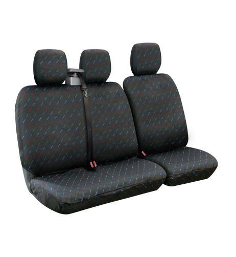 Set fodere coprisedili universali per furgone Dido 2 grigio