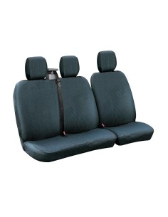 Set fodere coprisedili universali per furgone Dots 2 nero blu