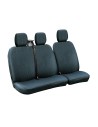 Set fodere coprisedili universali per furgone Dots 2 nero blu