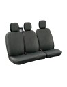 Set fodere coprisedili universali per furgone Dots 2 nero grigio