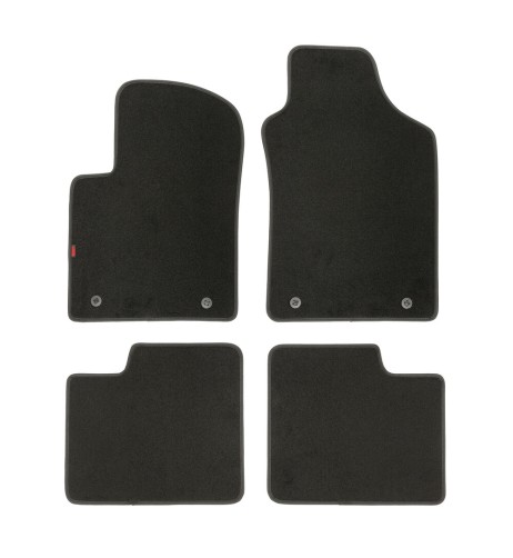 Set tappetini su misura moquette Fiat 500 dal 2007 2 fix