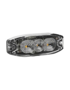 Luce di segnalazione multifunzione arancio a 3 Led 12 24V 4 funzioni