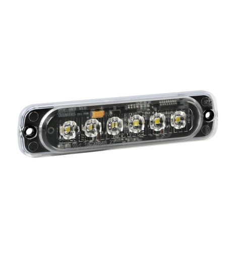 Luce di segnalazione multifunzione arancio a 6 Led 12 24V 19 funzioni
