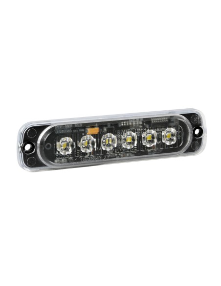 Luce di segnalazione multifunzione arancio a 6 Led 12 24V 19 funzioni