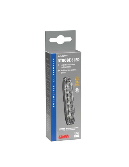 Luce di segnalazione multifunzione arancio a 6 Led 12 24V 19 funzioni