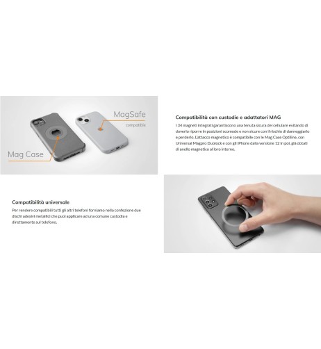 Base adesiva magnetica porta cellulare