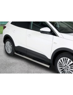 Pedane laterali inox lucido 70mm Opel Grandland X 2017 2024