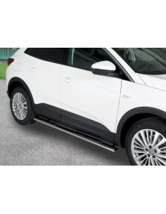Pedane laterali ovali inox lucido Opel Grandland X 2017 2024