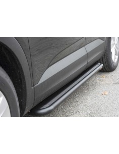 Pedane laterali S50 stondate alluminio black Opel Grandland X 2017 2024